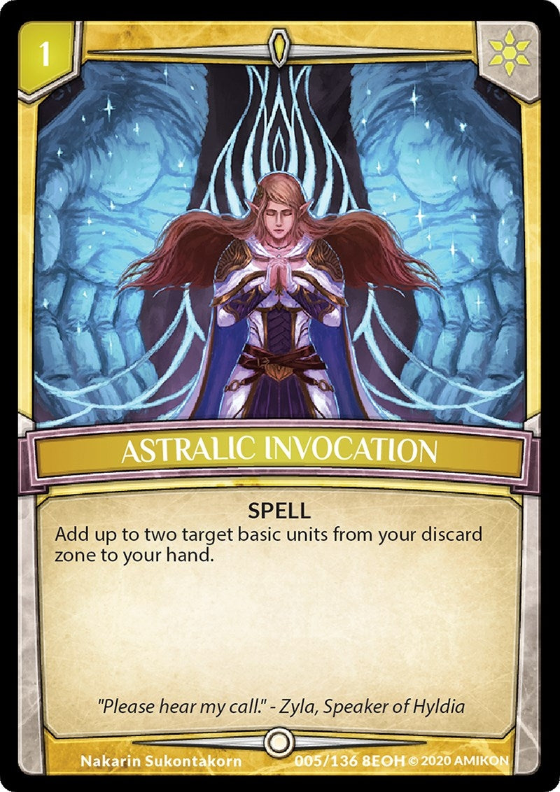Image for Astralic Invocation (Echoes of Hokken) (5/136 8EOH) - Argent Saga TCG