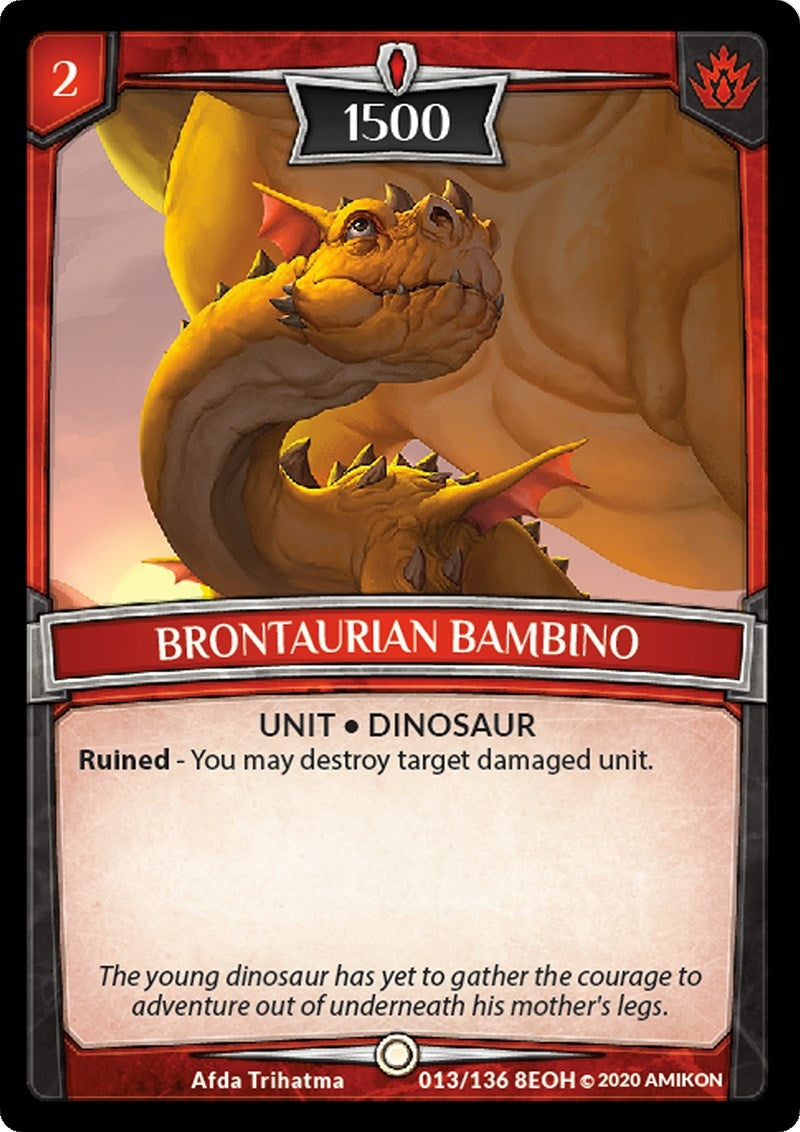 Image for Brontaurian Bambino (Echoes of Hokken) (13/136 8EOH) - Argent Saga TCG