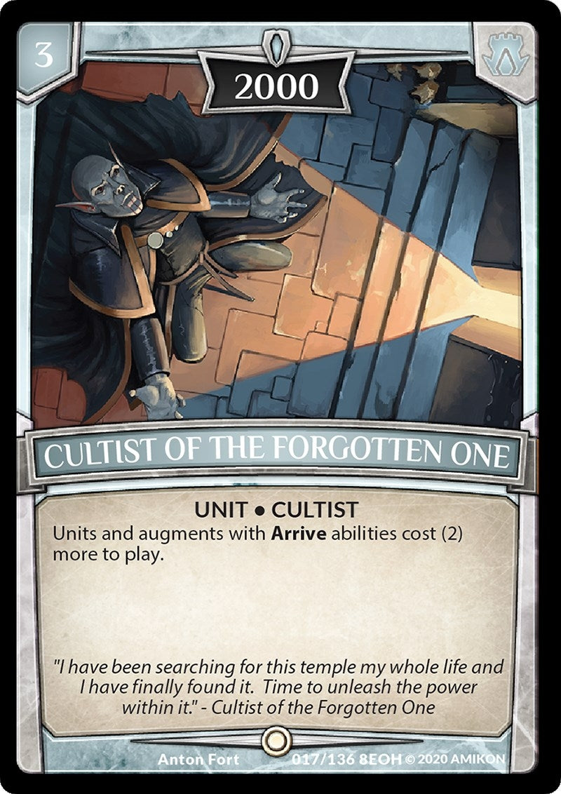 Image for Cultist of the Forgotten One (Echoes of Hokken) (17/136 8EOH) - Argent Saga TCG