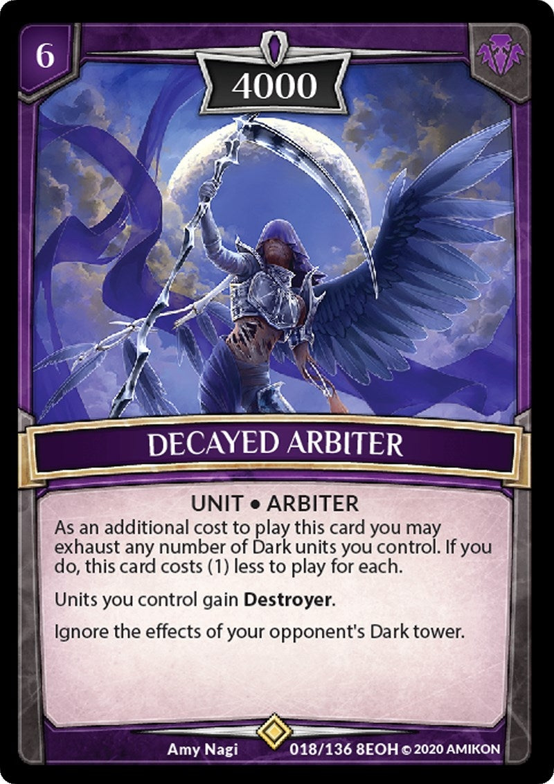 Image for Decayed Arbiter (Echoes of Hokken) (18/136 8EOH) - Argent Saga TCG