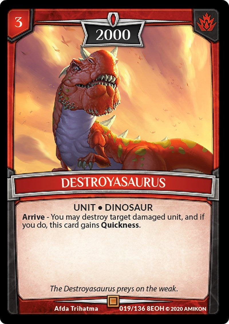 Image for Destroyasaurus (Echoes of Hokken) (19/136 8EOH) - Argent Saga TCG