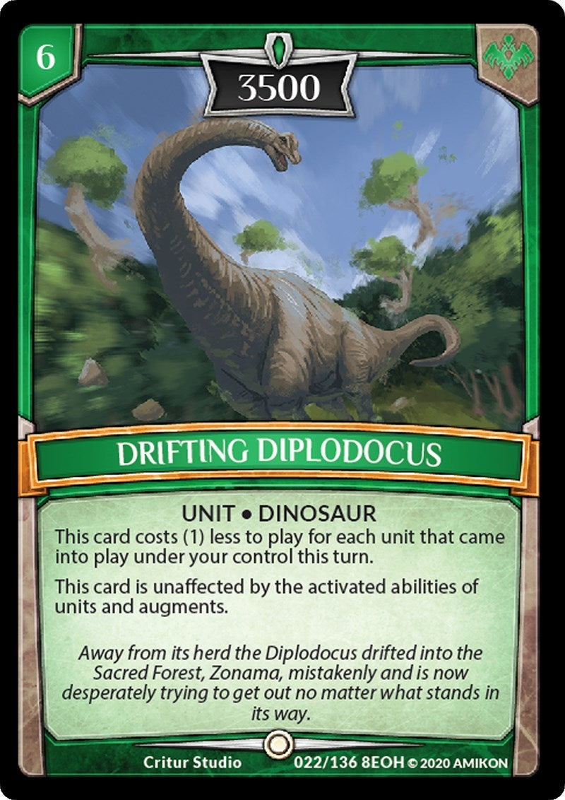 Image for Drifting Diplodocus (Echoes of Hokken) (22/136 8EOH) - Argent Saga TCG