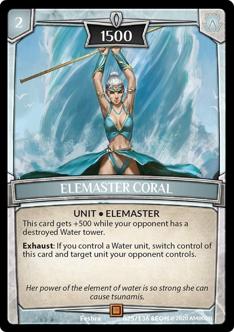 Image for Elemaster Coral (Echoes of Hokken) (25/136 8EOH) - Argent Saga TCG