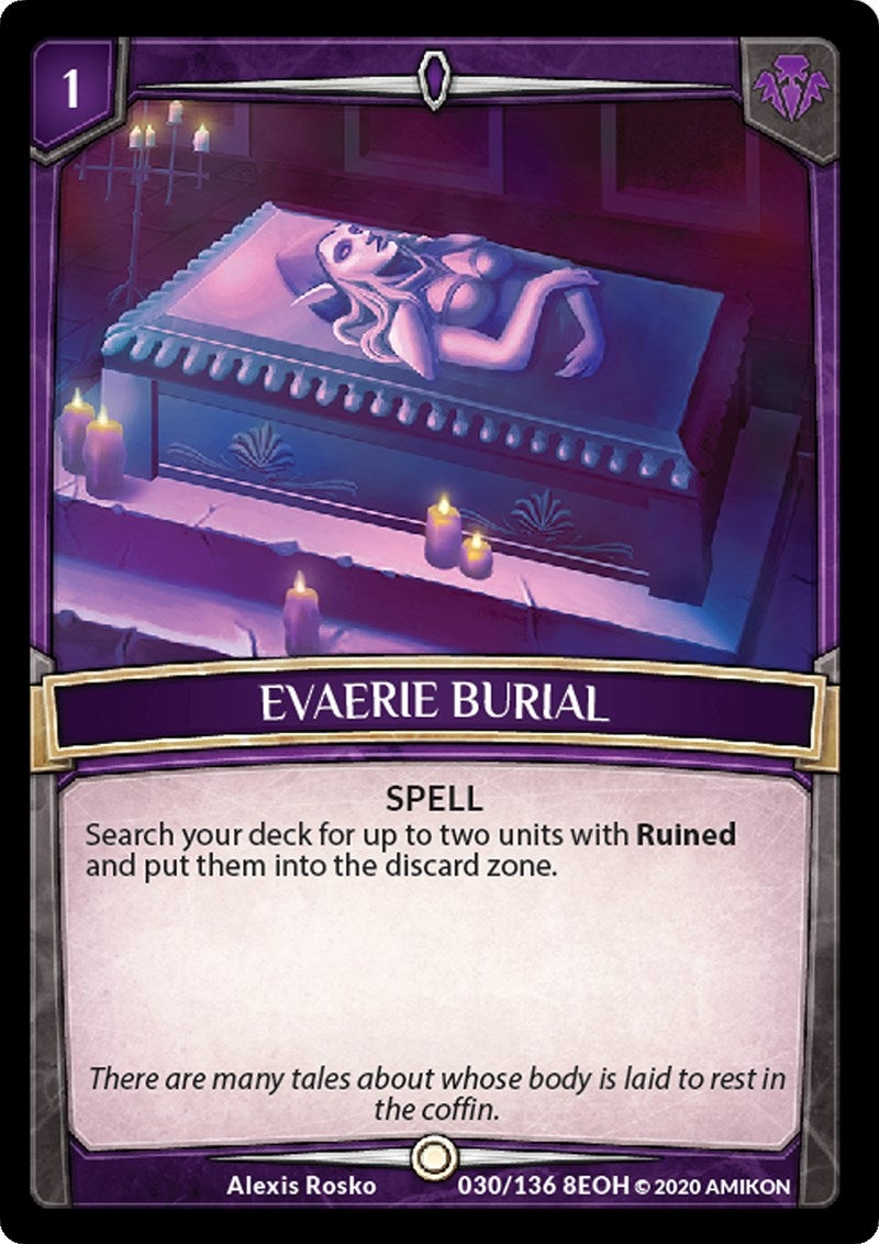 Image for Evaerie Burial (Echoes of Hokken) (30/136 8EOH) - Argent Saga TCG