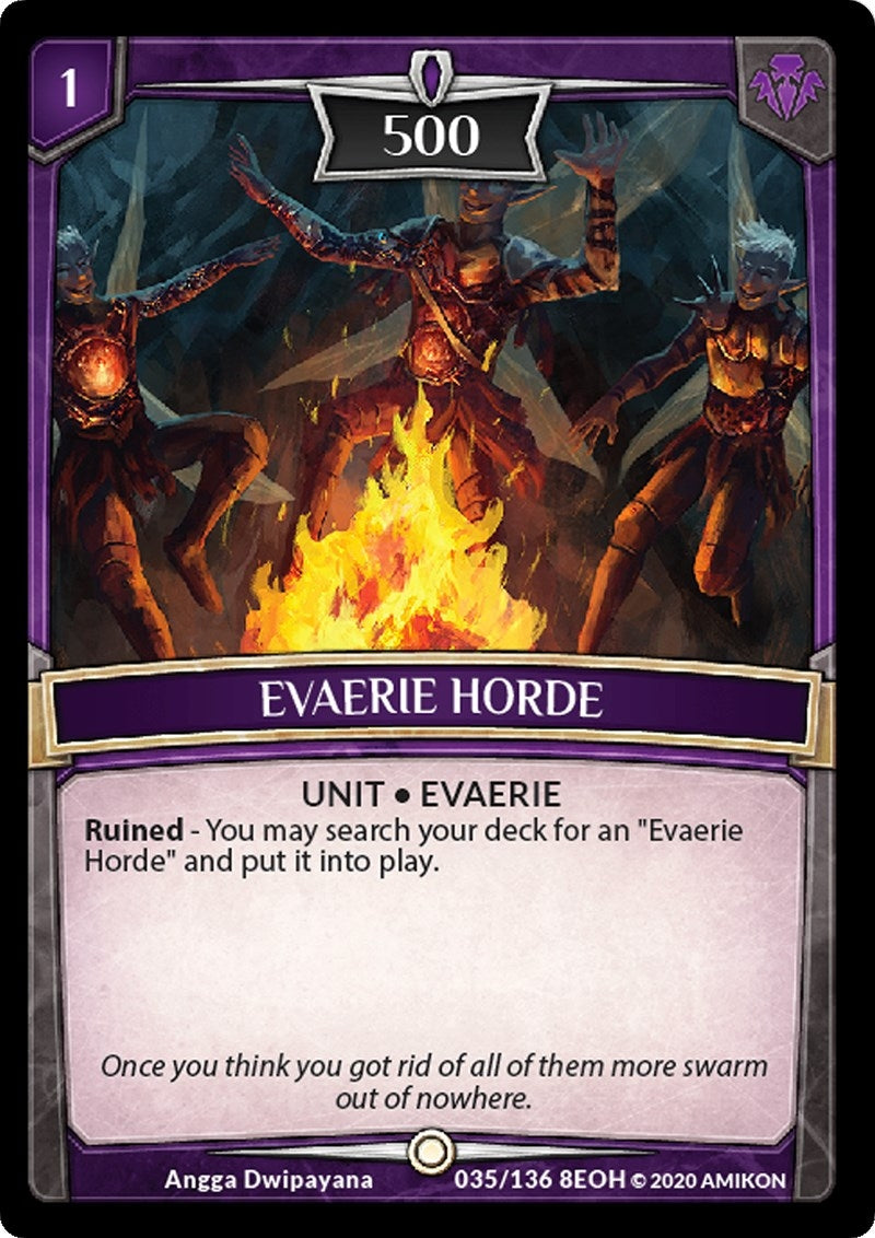 Image for Evaerie Horde (Echoes of Hokken) (35/136 8EOH) - Argent Saga TCG