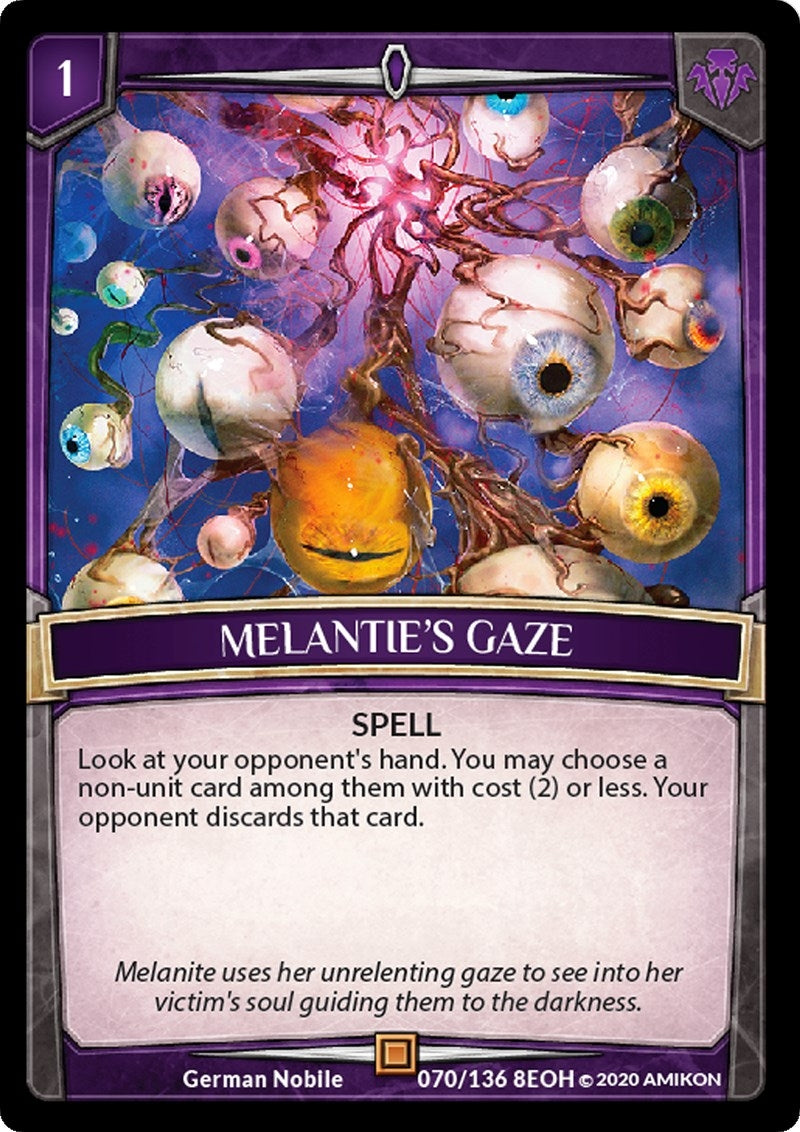 Image for Melanite's Gaze (Echoes of Hokken) (70/136 8EOH) - Argent Saga TCG