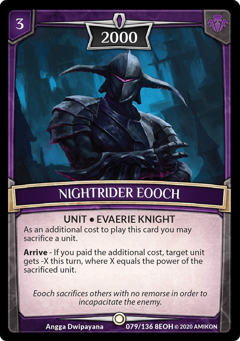 Image for Nightrider Eooch (Echoes of Hokken) (79/136 8EOH) - Argent Saga TCG