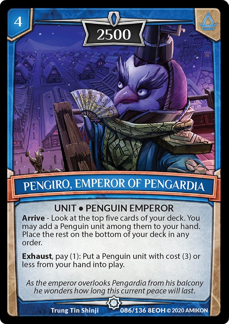 Image for Pengiro, Emperor of Pengardia (Echoes of Hokken) (86/136 8EOH) - Argent Saga TCG