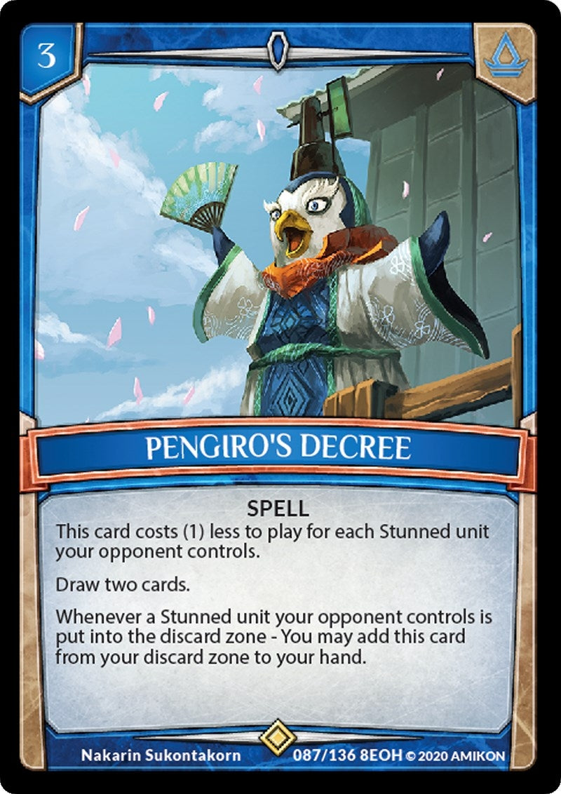 Image for Pengiro's Decree (Echoes of Hokken) (87/136 8EOH) - Argent Saga TCG