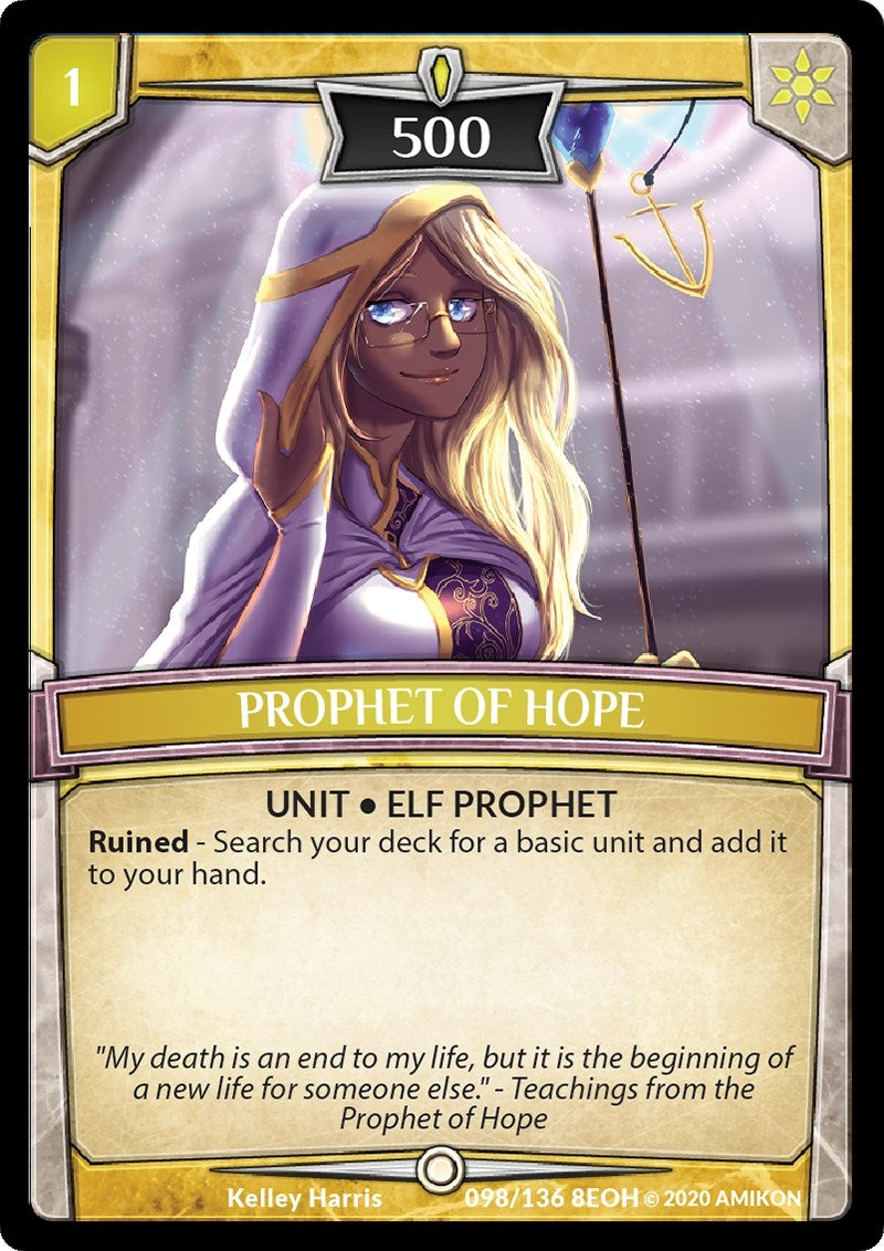 Image for Prophet of Hope (Echoes of Hokken) (98/136 8EOH) - Argent Saga TCG