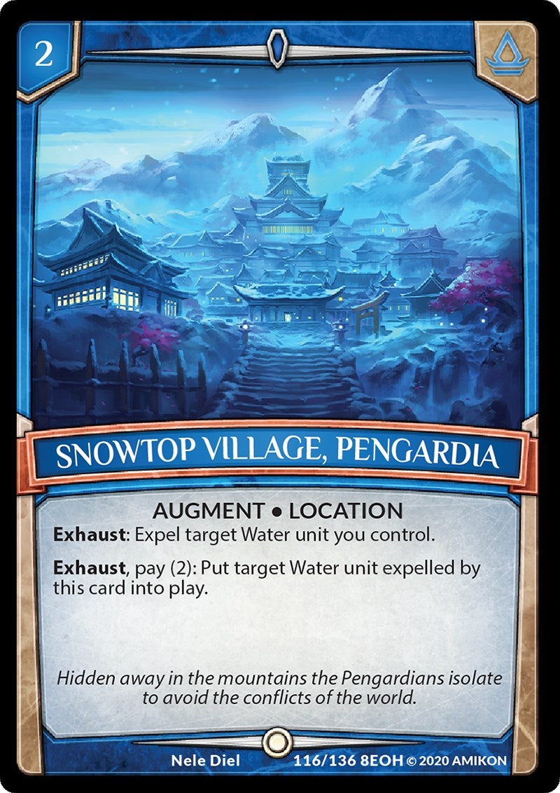 Image for Snowtop Village, Pengardia (Echoes of Hokken) (116/136 8EOH) - Argent Saga TCG