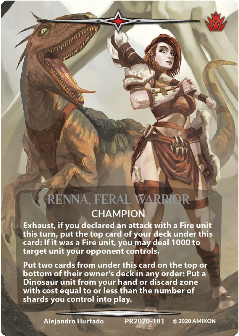 Image for Renna, Feral Warrior (Serial Numbered) (Argent Saga Promos) (PR2020-181) - Argent Saga TCG