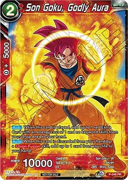 Image for Son Goku, Godly Aura (Promotion Cards) (P-246) - Dragon Ball Super: Masters
