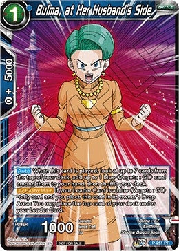 Image for Bulma, at Her Husband's Side (Promotion Cards) (P-251) - Dragon Ball Super: Masters