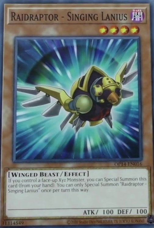 Image for Raidraptor - Singing Lanius (OTS Tournament Pack 14) (OP14-EN016) - YuGiOh
