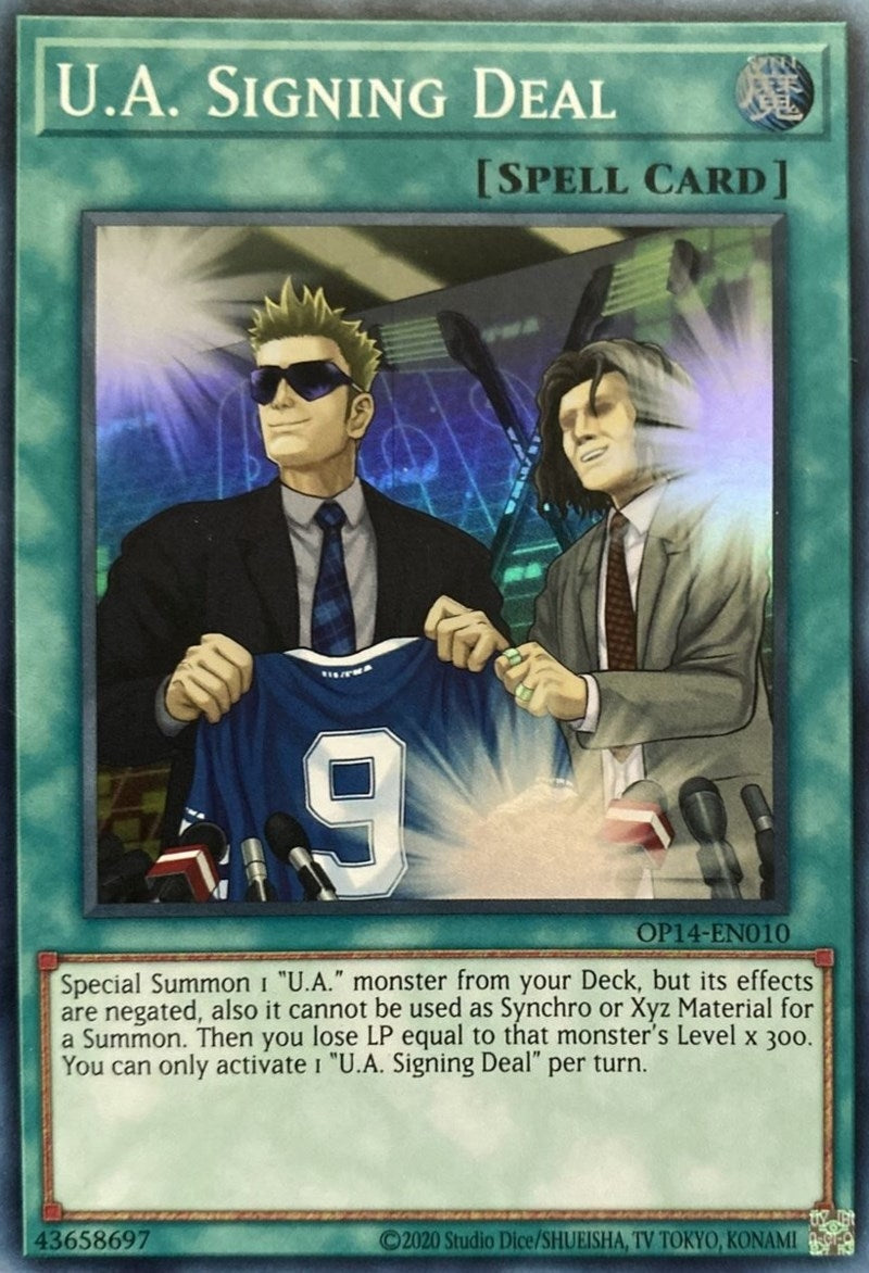 Image for U.A. Signing Deal (OTS Tournament Pack 14) (OP14-EN010) - YuGiOh