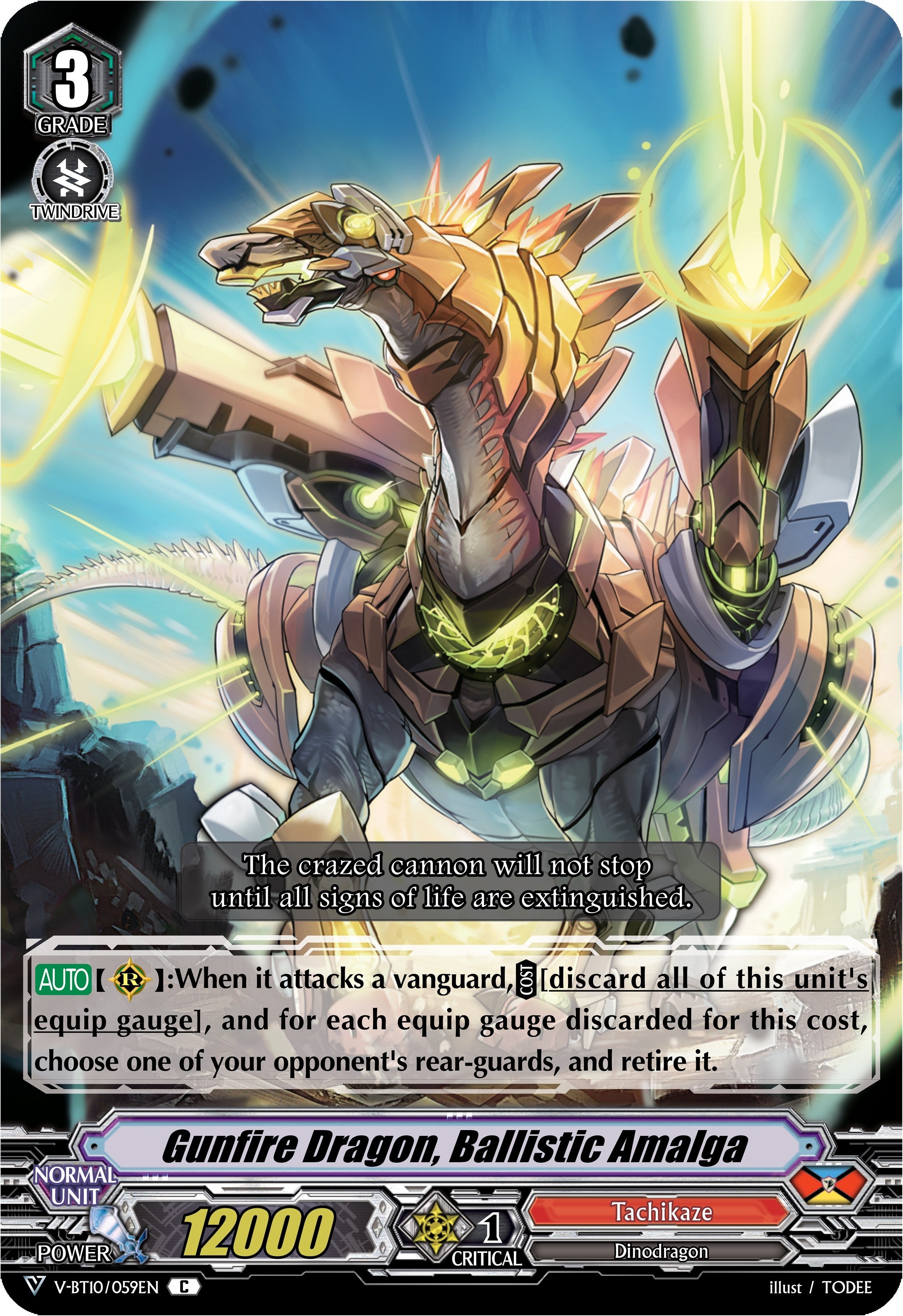 Image for Gunfire Dragon, Ballistic Amalga (V-BT10: Phantom Dragon Aeon) (V-BT10/059EN) - Cardfight Vanguard