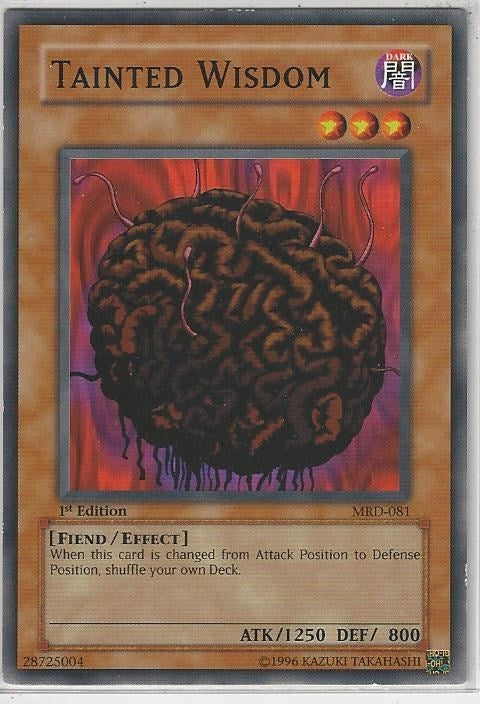 Image for Tainted Wisdom (Metal Raiders) (MRD-081) - YuGiOh