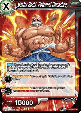 Image for Master Roshi, Potential Unleashed (Draft Box 06 - Giant Force) (DB3-001) - Dragon Ball Super: Masters