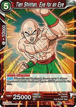 Image for Tien Shinhan, Eye for an Eye (Draft Box 06 - Giant Force) (DB3-006) - Dragon Ball Super: Masters
