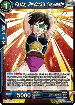 Image for Fasha, Bardock's Crewmate (Draft Box 06 - Giant Force) (DB3-036) - Dragon Ball Super: Masters