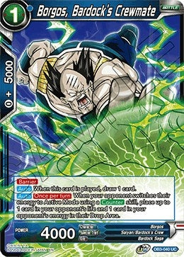 Image for Borgos, Bardock's Crewmate (Draft Box 06 - Giant Force) (DB3-040) - Dragon Ball Super: Masters