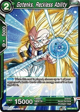 Image for Gotenks, Reckless Ability (Draft Box 06 - Giant Force) (DB3-064) - Dragon Ball Super: Masters