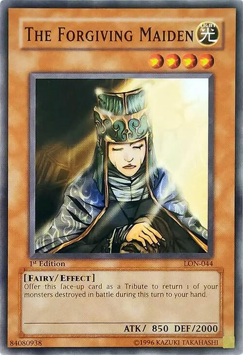 Image for The Forgiving Maiden (Labyrinth of Nightmare) (LON-044) - YuGiOh