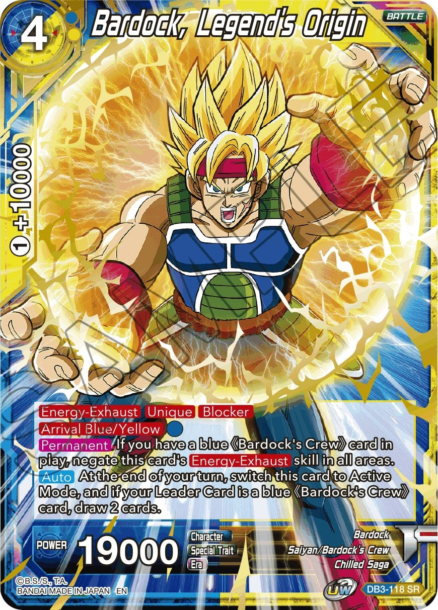Image for Bardock, Legend's Origin (Draft Box 06 - Giant Force) (DB3-118) - Dragon Ball Super: Masters