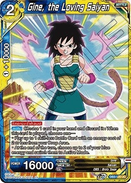 Image for Gine, the Loving Saiyan (Draft Box 06 - Giant Force) (DB3-120) - Dragon Ball Super: Masters