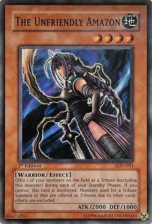 Image for The Unfriendly Amazon (Labyrinth of Nightmare) (LON-031) - YuGiOh