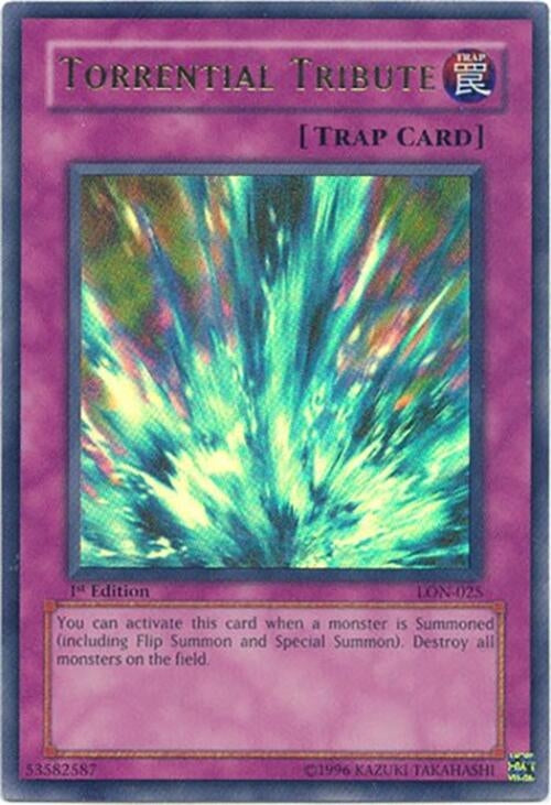 Image for Torrential Tribute (Labyrinth of Nightmare) (LON-025) - YuGiOh