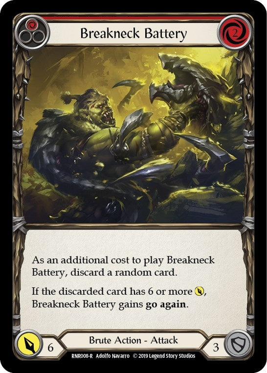Image for Breakneck Battery (Red) (Hero Deck: Rhinar) (RNR008) - Flesh and Blood TCG