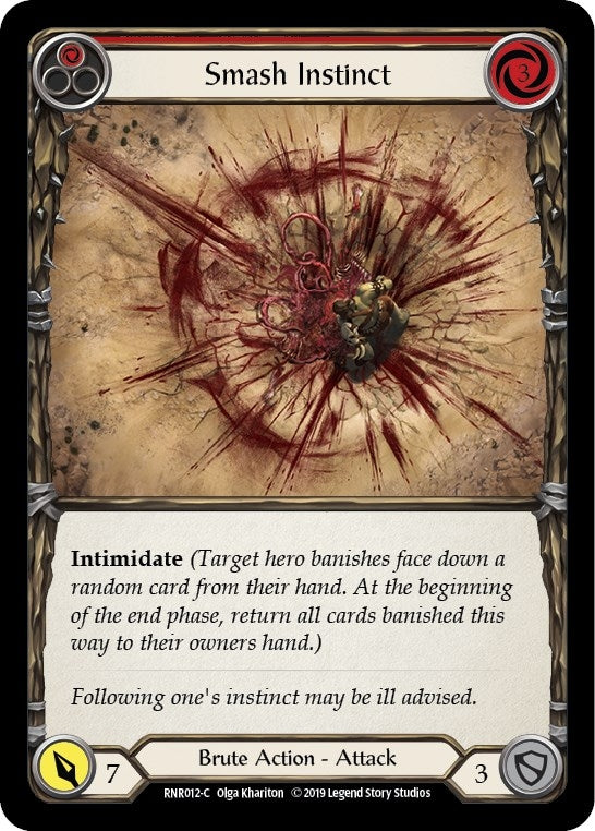 Image for Smash Instinct (Red) (Hero Deck: Rhinar) (RNR012) - Flesh and Blood TCG