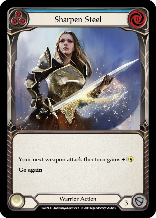 Image for Sharpen Steel (Blue) (Hero Deck: Dorinthea) (TEA024) - Flesh and Blood TCG