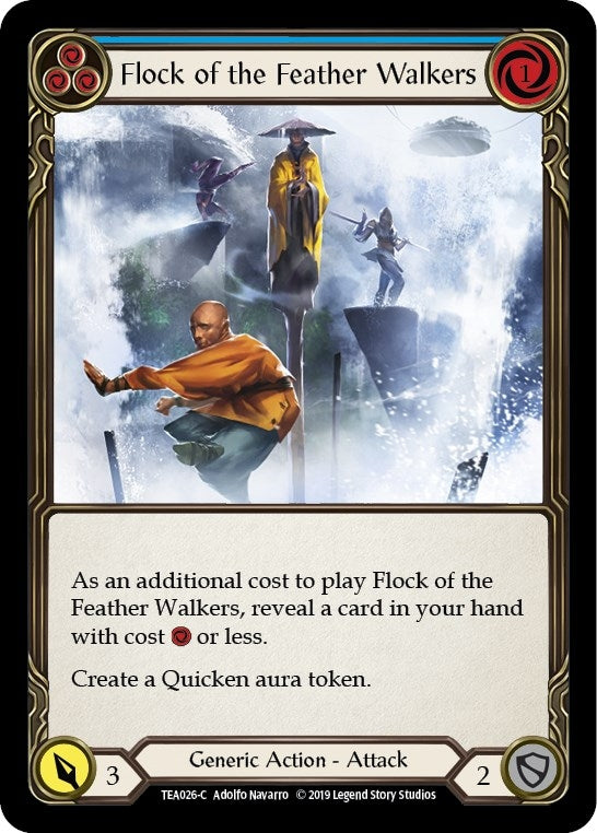 Image for Flock of the Feather Walkers (Blue) (Hero Deck: Dorinthea) (TEA026) - Flesh and Blood TCG