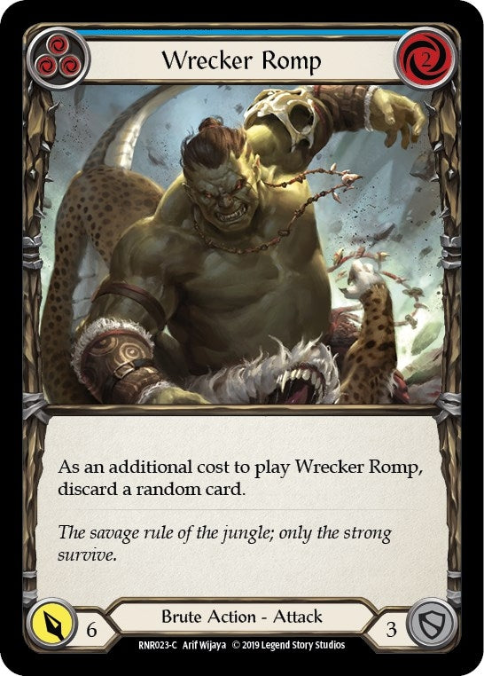 Image for Wrecker Romp (Blue) (Hero Deck: Rhinar) (RNR023) - Flesh and Blood TCG