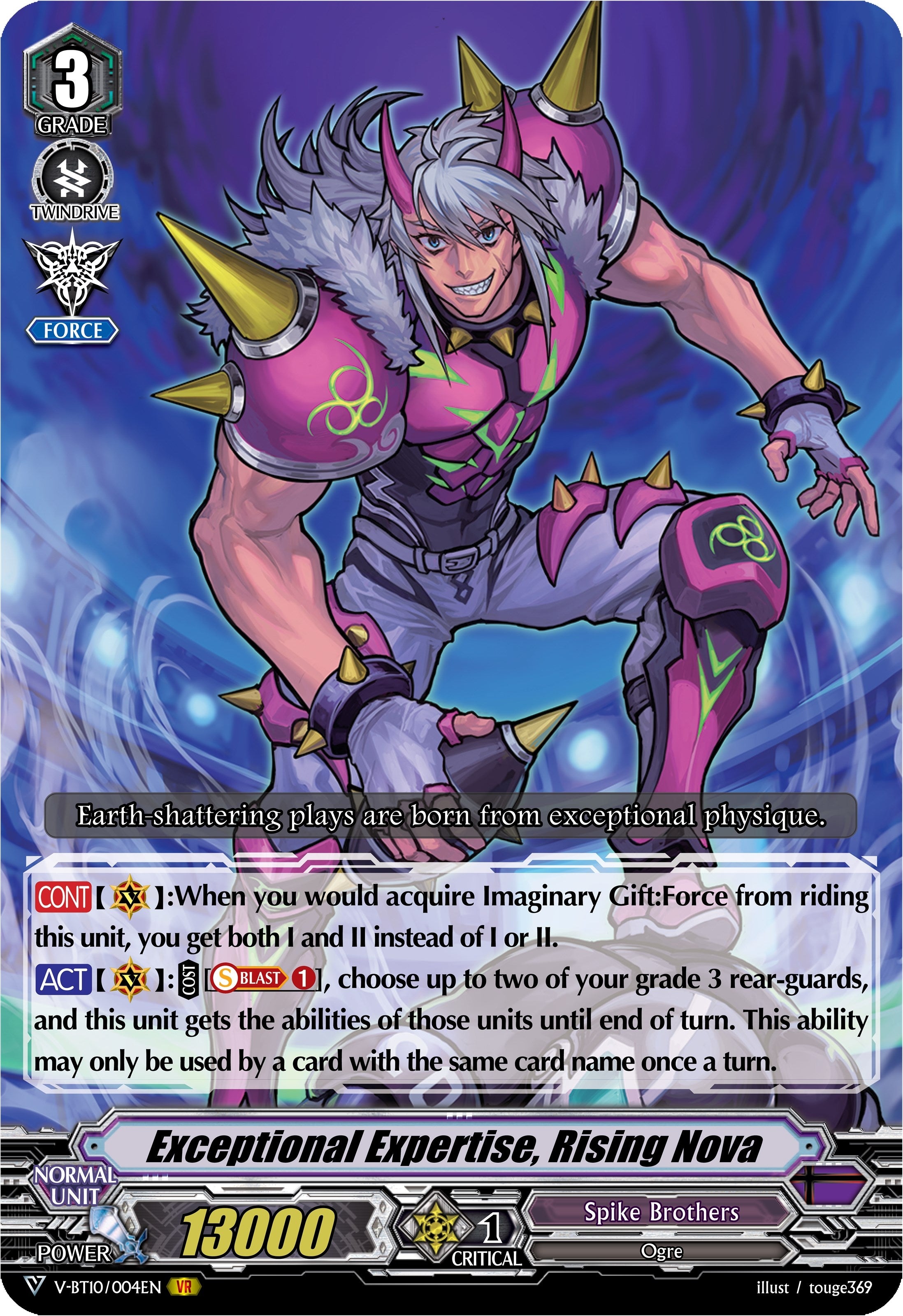 Image for Exceptional Expertise, Rising Nova (V-BT10: Phantom Dragon Aeon) (V-BT10/004EN) - Cardfight Vanguard