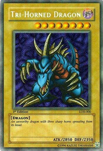 Image for Tri-Horned Dragon (LOB-000) (The Legend of Blue Eyes White Dragon) (LOB-000) - YuGiOh