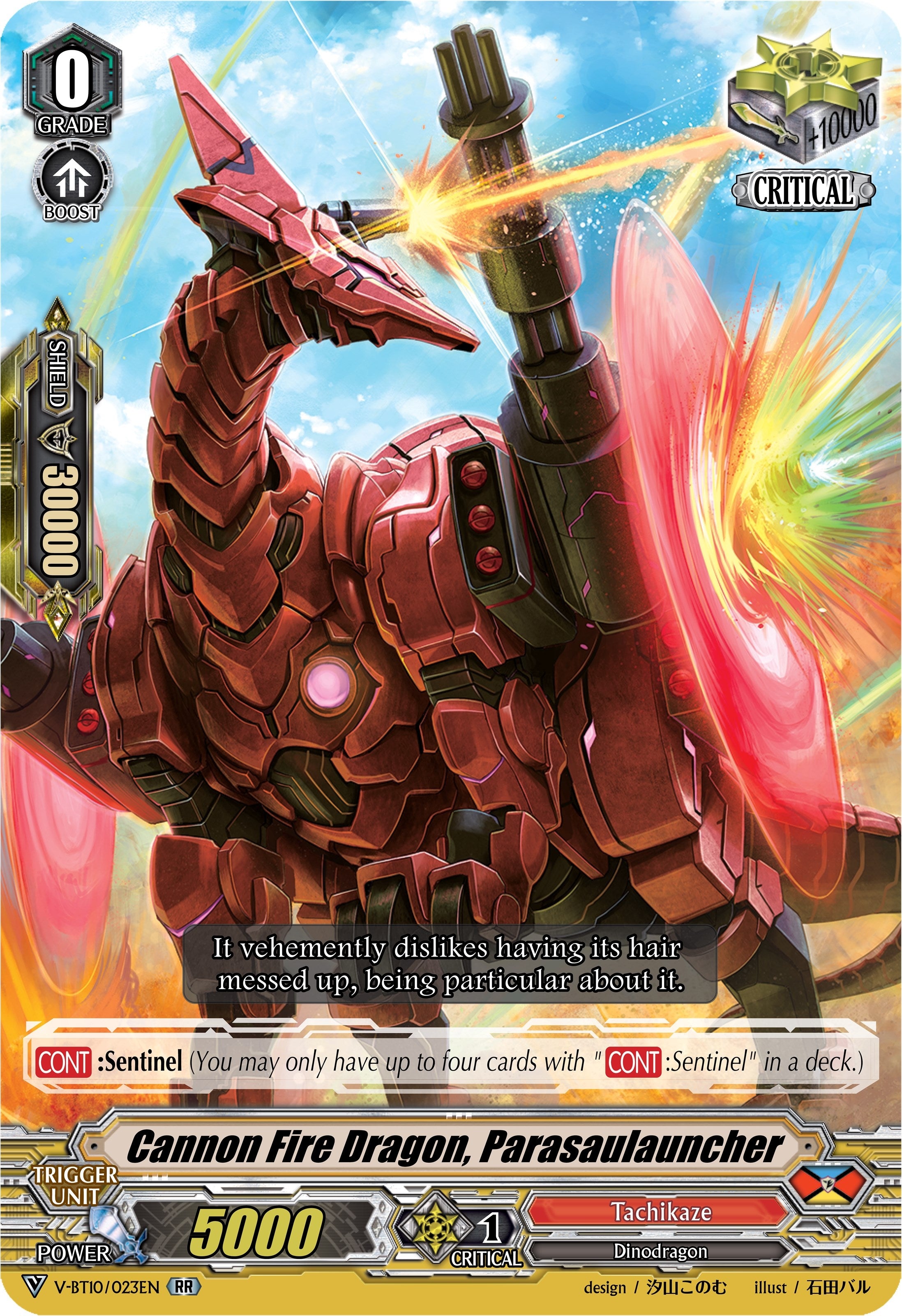 Image for Cannon Fire Dragon, Parasaulauncher (V-BT10: Phantom Dragon Aeon) (V-BT10/023EN) - Cardfight Vanguard