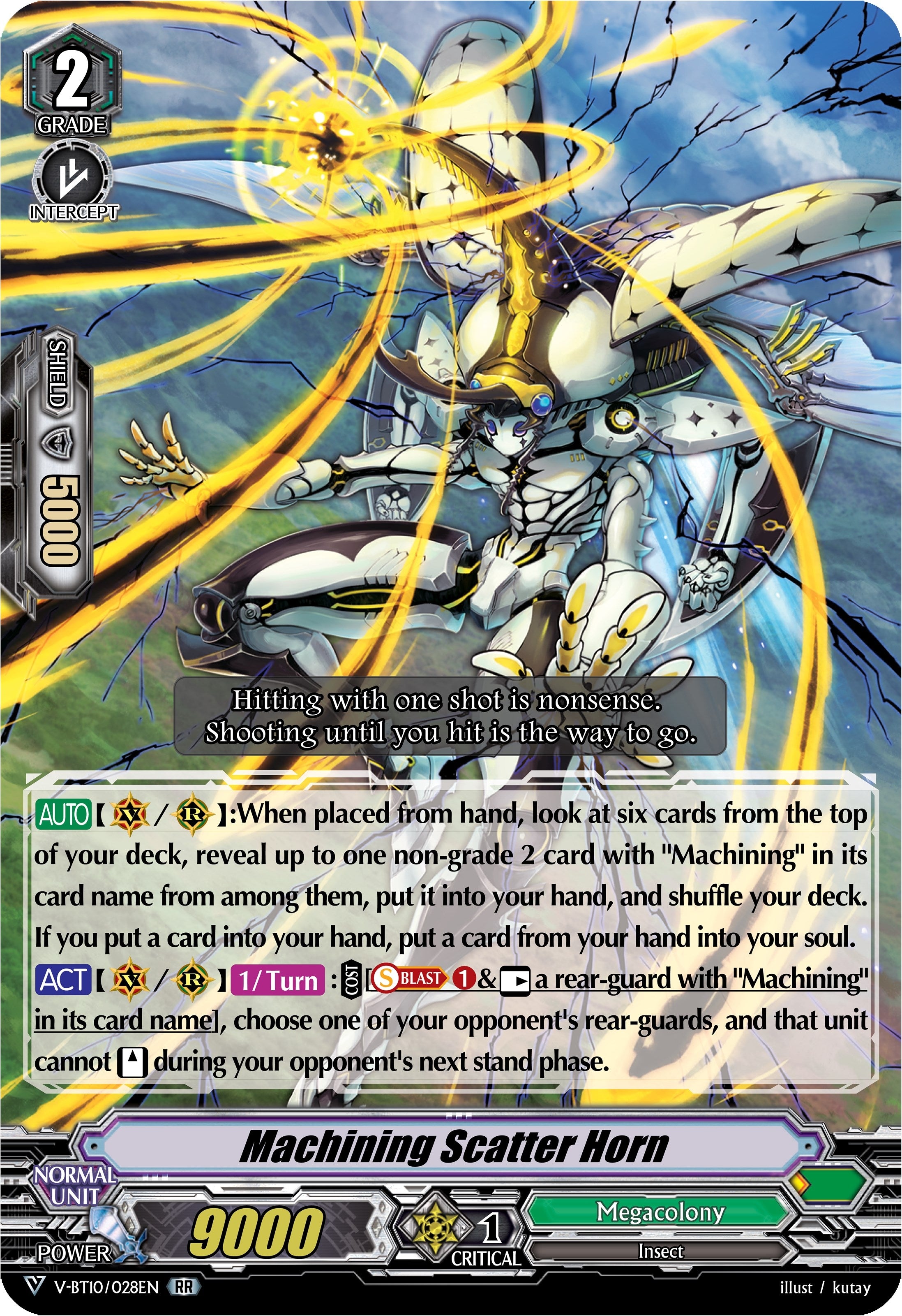 Image for Machining Scatter Horn (V-BT10: Phantom Dragon Aeon) (V-BT10/028EN) - Cardfight Vanguard
