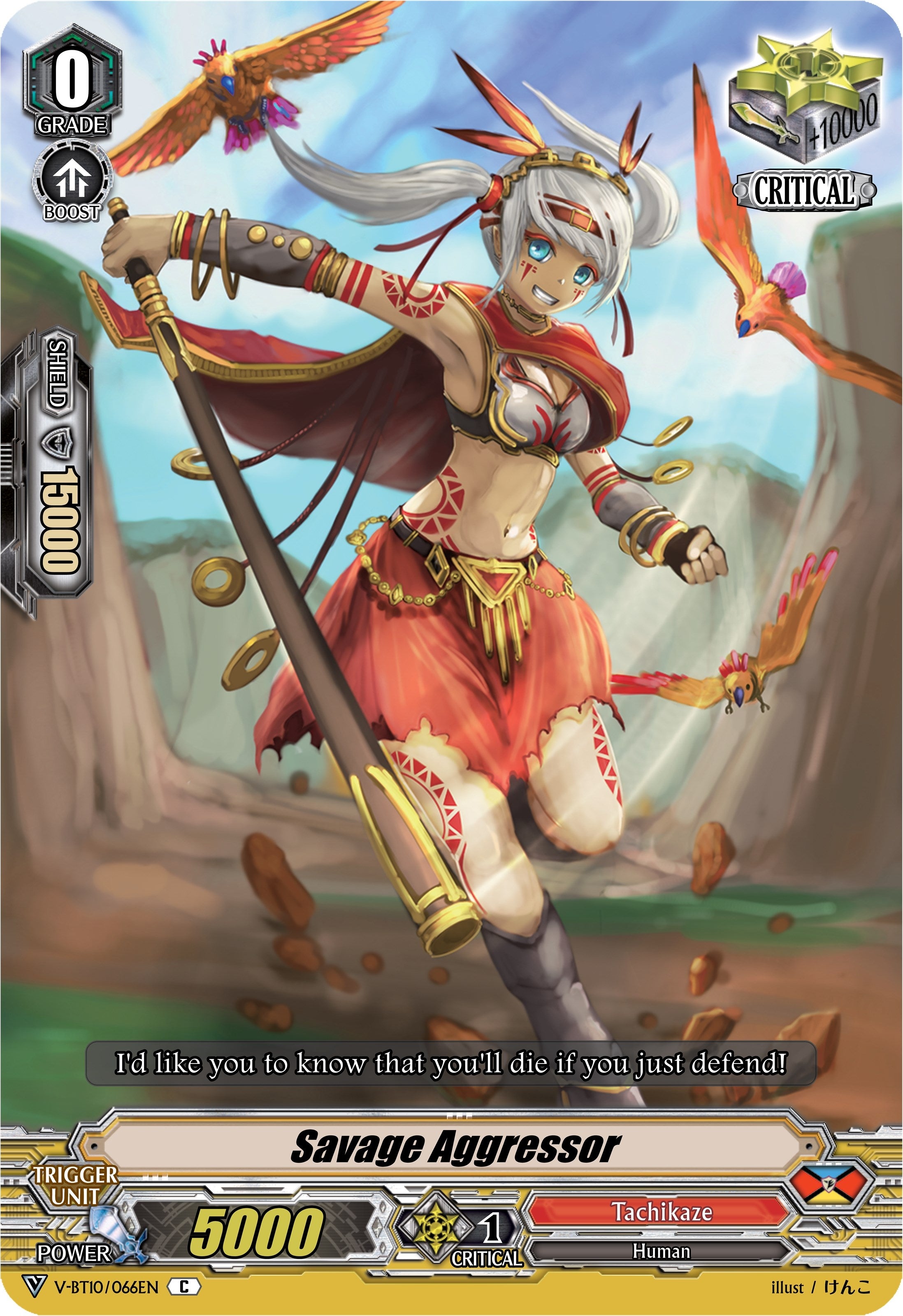 Image for Savage Aggressor (V-BT10: Phantom Dragon Aeon) (V-BT10/066EN) - Cardfight Vanguard