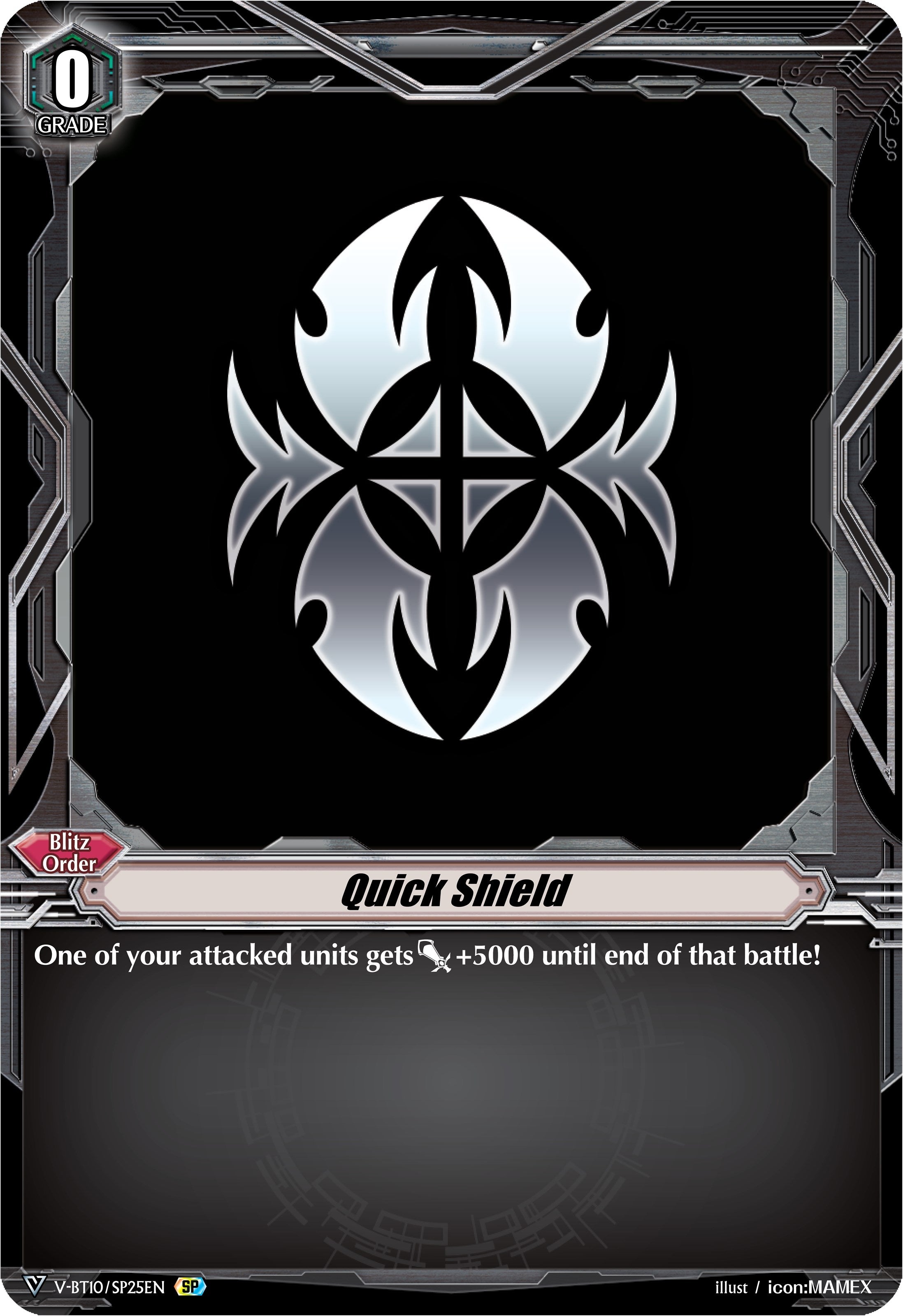 Image for Quick Shield (Shadow Paladin) (SP) (V-BT10: Phantom Dragon Aeon) (V-BT10/SP25EN) - Cardfight Vanguard