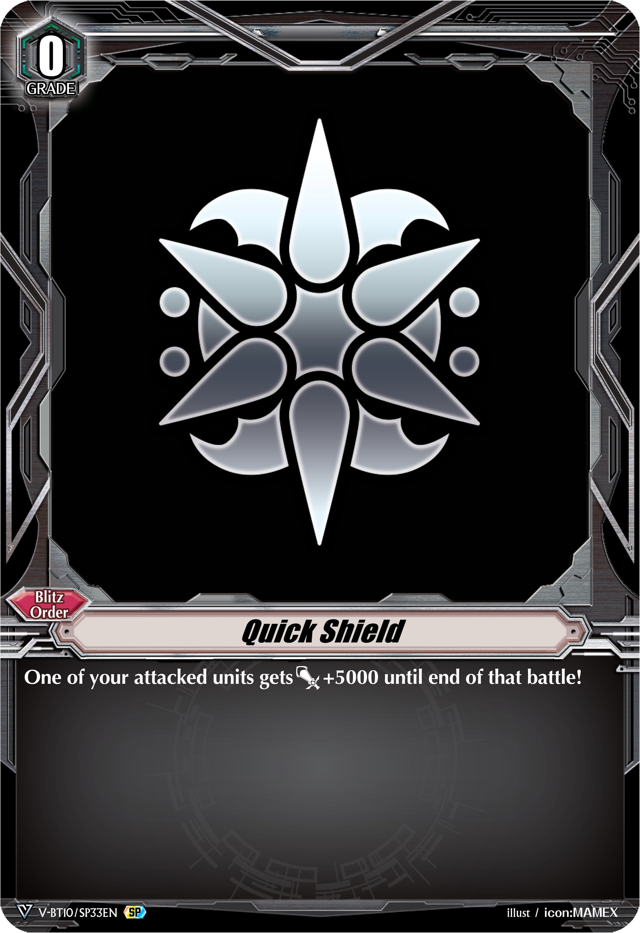 Image for Quick Shield (Spike Brothers) (SP) (V-BT10: Phantom Dragon Aeon) (V-BT10/SP33EN) - Cardfight Vanguard