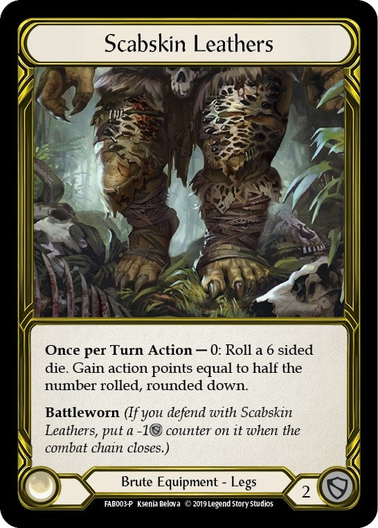 Image for Scabskin Leathers (Golden) - FAB003 (Flesh and Blood: Promo Cards) (FAB003) - Flesh and Blood TCG
