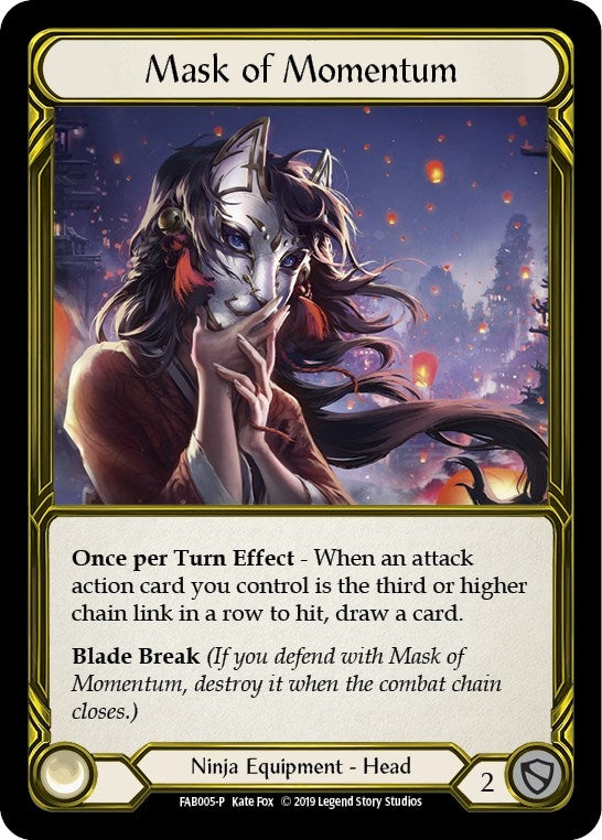 Image for Mask of Momentum (Golden) - FAB005 (Flesh and Blood: Promo Cards) (FAB005) - Flesh and Blood TCG
