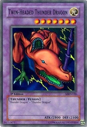 Image for Twin-Headed Thunder Dragon (Metal Raiders) (MRD-120) - YuGiOh