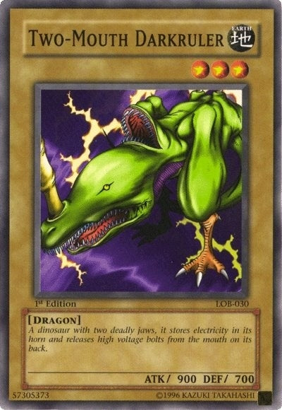 Image for Two-Mouth Darkruler (The Legend of Blue Eyes White Dragon) (LOB-030) - YuGiOh