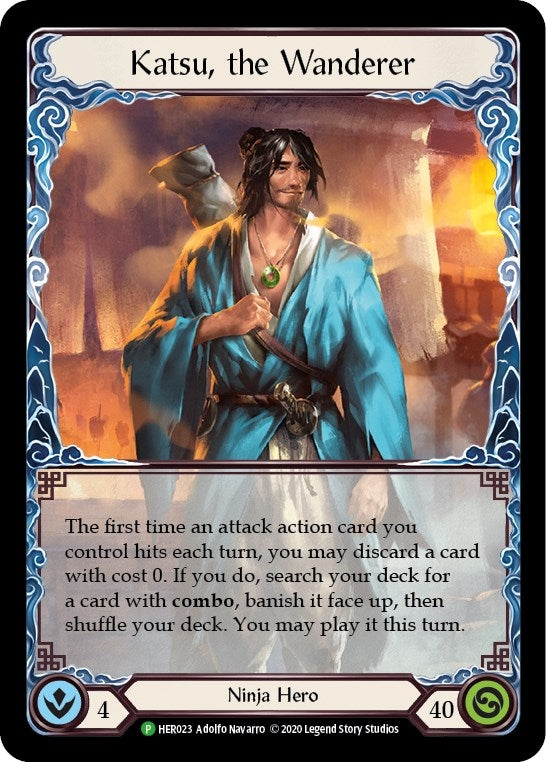 Image for Katsu, the Wanderer (Rainbow) (Flesh and Blood: Promo Cards) (HER023) - Flesh and Blood TCG