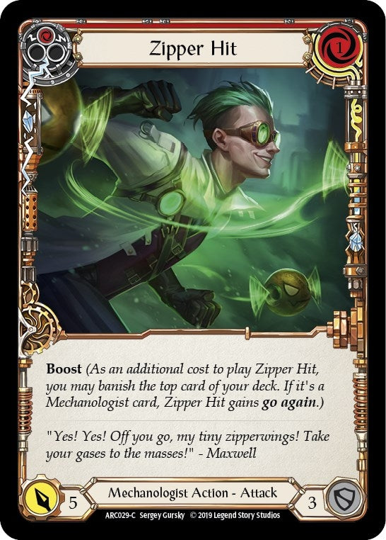 Image for Zipper Hit (Red) (Arcane Rising) (ARC029) - Flesh and Blood TCG